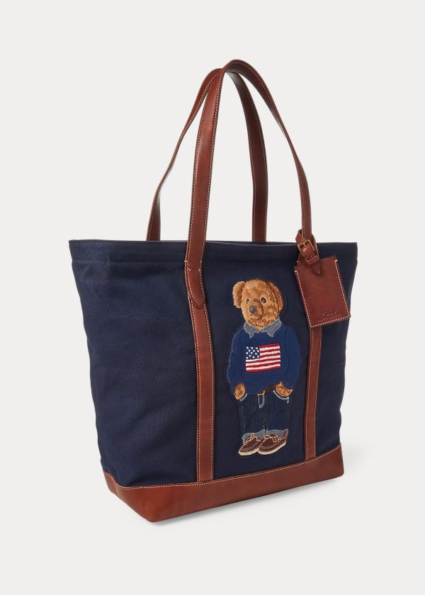 Ralph Lauren 50th Anniversary Tote Bag Tmavě Blankyt | h9mvAUnX