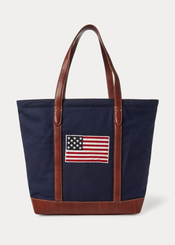 Ralph Lauren 50th Anniversary Tote Bag Tmavě Blankyt | h9mvAUnX