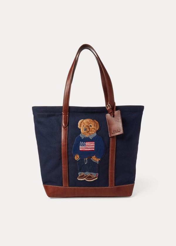 Ralph Lauren 50th Anniversary Tote Bag Tmavě Blankyt | h9mvAUnX