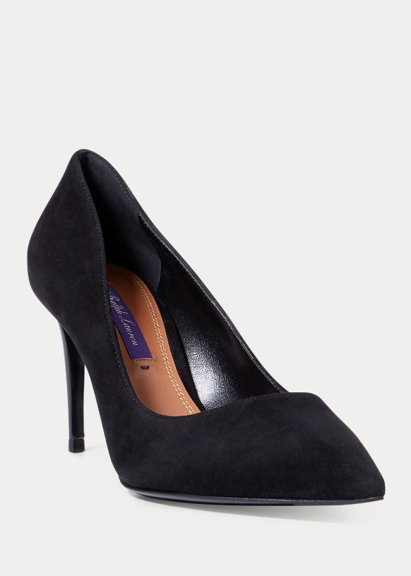 Ralph Lauren Armissa Semišové Pump Černé | fCf56pjO