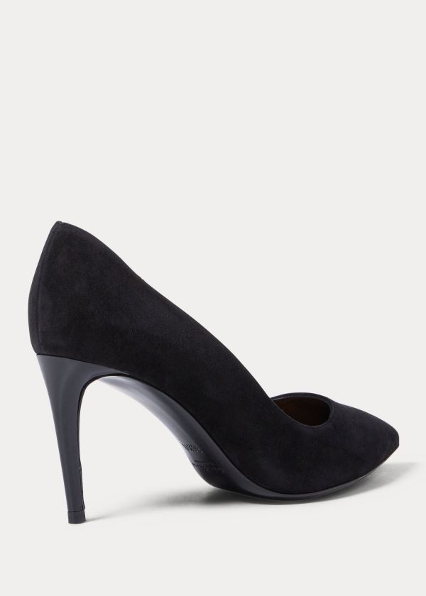 Ralph Lauren Armissa Semišové Pump Černé | fCf56pjO