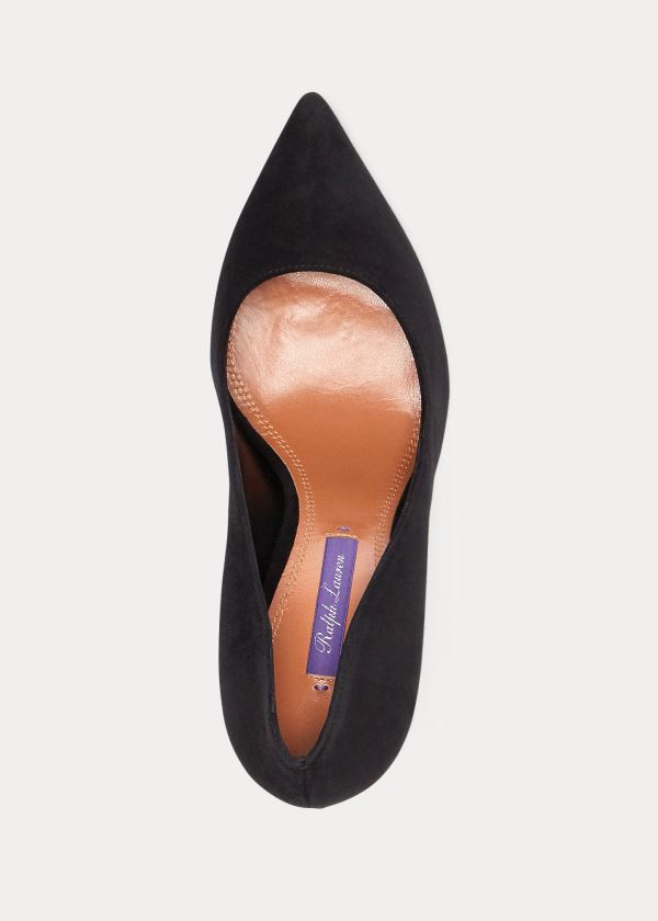 Ralph Lauren Armissa Semišové Pump Černé | fCf56pjO