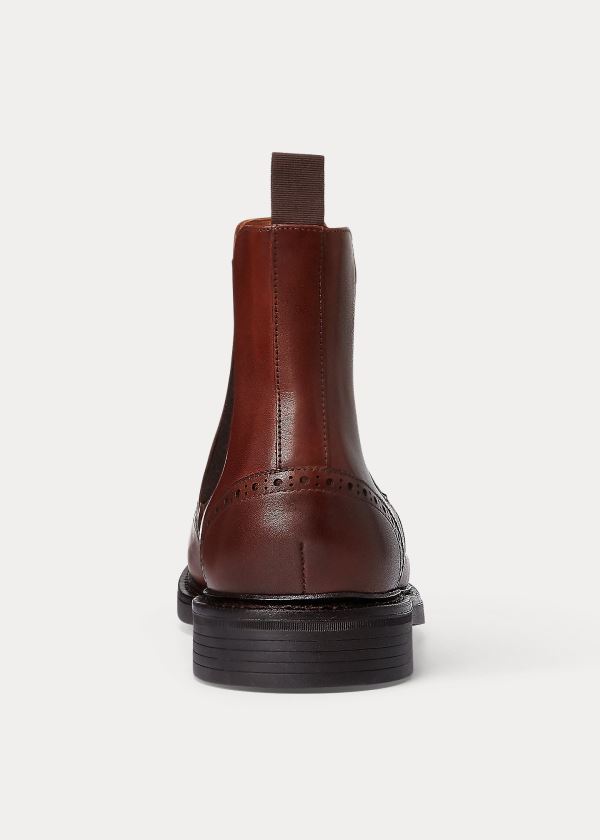 Ralph Lauren Asher Wingtip Chelsea Boot Šedé | SKrLX0ad