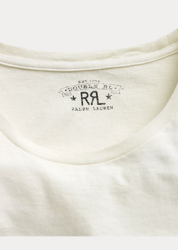 Ralph Lauren Bavlněné Jersey Crewneck T-Shirt Bílé | IFOrhCaD