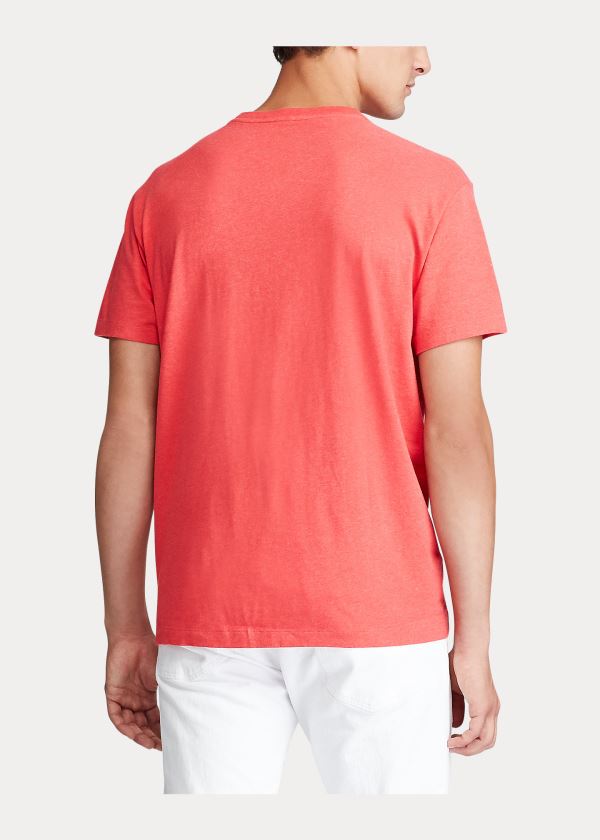 Ralph Lauren Bavlněné Jersey V-Neck T-Shirt Koralove | LfxdR1JY