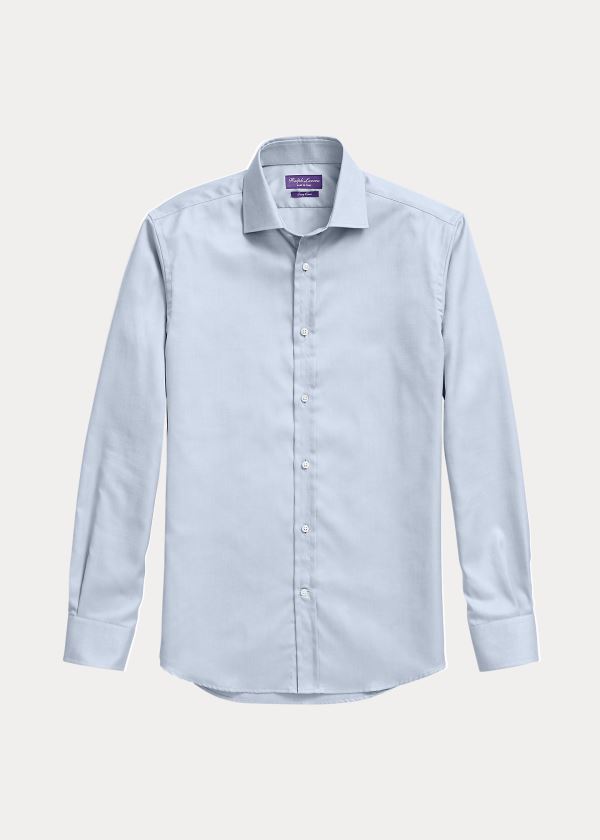 Ralph Lauren Bavlněné Oxford Šaty Shirt Světle Blankyt | M6NkyIgu