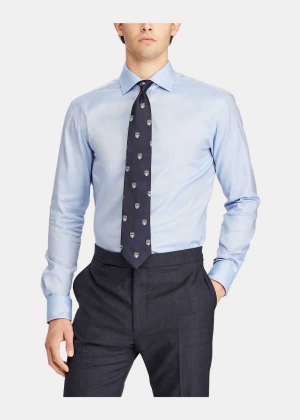 Ralph Lauren Bavlněné Oxford Šaty Shirt Světle Blankyt | M6NkyIgu