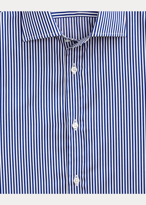 Ralph Lauren Bengal-Striped Twill Shirt Královská Modrá Blankyt | eF9tgLNp