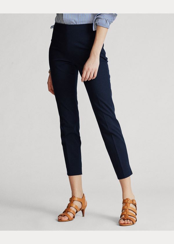 Ralph Lauren Bi-Stretch Skinny Pant Tmavě Blankyt | CbDQN01f