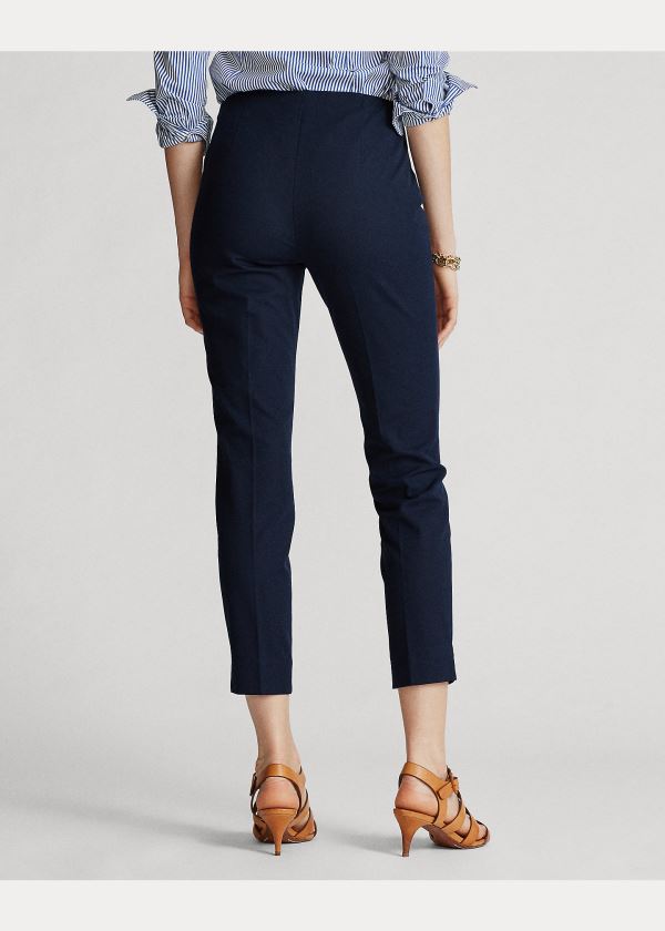 Ralph Lauren Bi-Stretch Skinny Pant Tmavě Blankyt | CbDQN01f