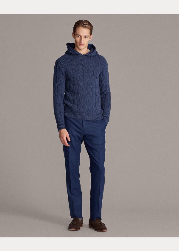 Ralph Lauren Cable-Knit Cashmere Hoodie Blankyt | cV5nLE5S