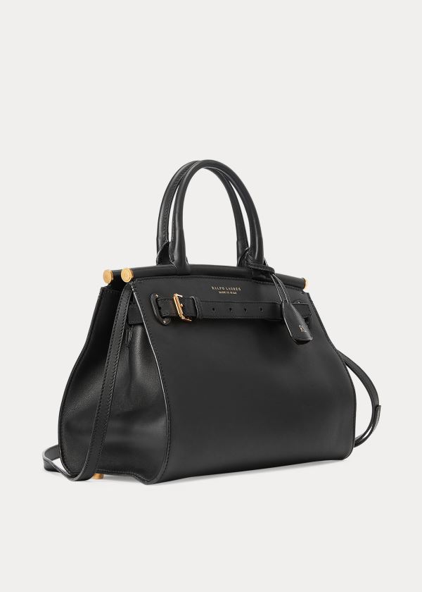 Ralph Lauren Calfskin Medium RL50 Handbag Černé | 6fVc8Hs9