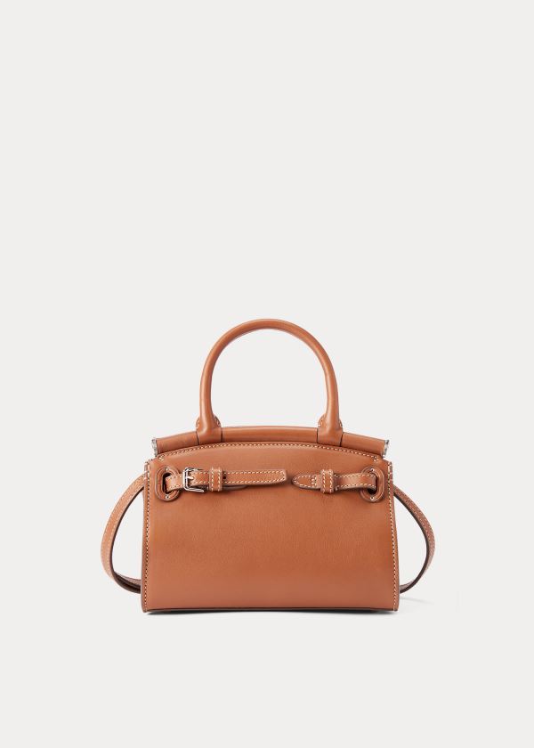 Ralph Lauren Calfskin Mini RL50 Handbag Zlaté | 0UtxHm7k