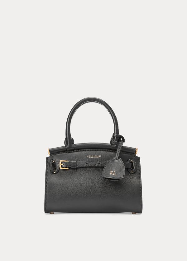 Ralph Lauren Calfskin Mini RL50 Handbag Černé | JBN7FxYm