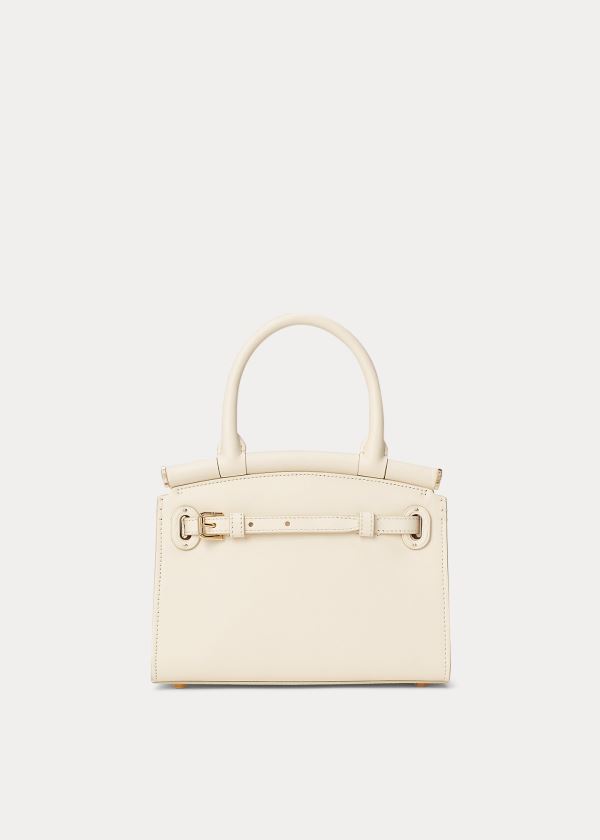 Ralph Lauren Calfskin Mini RL50 Handbag Krém | LO9vZ8Lo