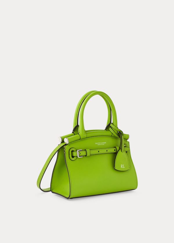 Ralph Lauren Calfskin Mini RL50 Handbag Zelene | RlAQ9Kl2