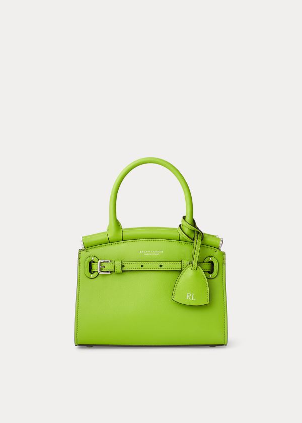 Ralph Lauren Calfskin Mini RL50 Handbag Zelene | RlAQ9Kl2