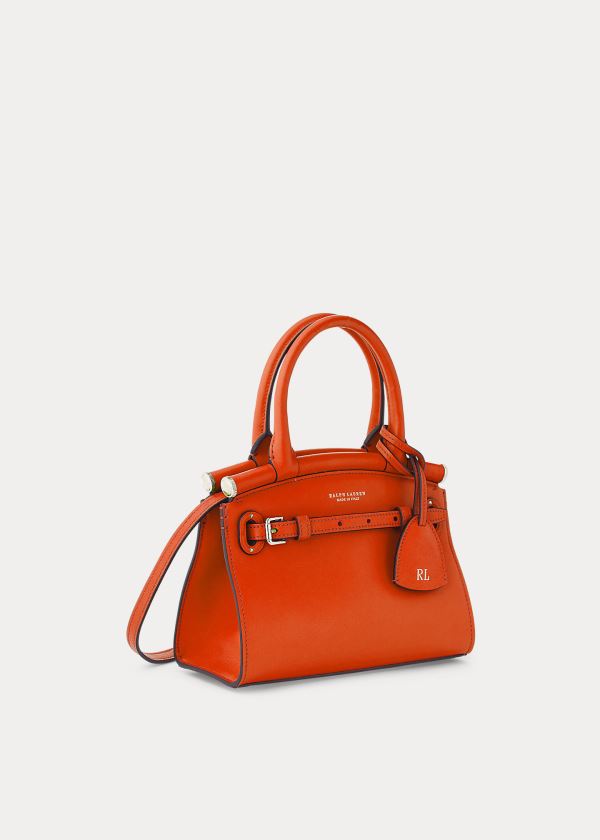 Ralph Lauren Calfskin Mini RL50 Handbag Oranžové | yUGQMpON