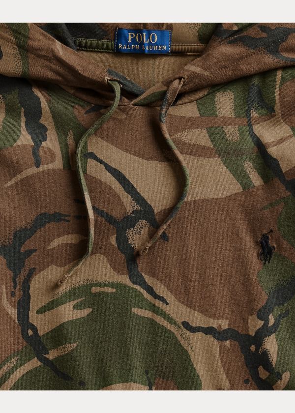 Ralph Lauren Camo Bavlněné S Kapucí T-Shirt Maskáčové | Ab6umDcM