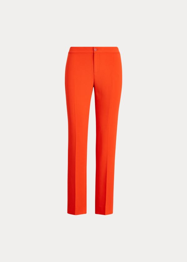 Ralph Lauren Carlina Crepe Cady Pant Oranžové | uQithlqX