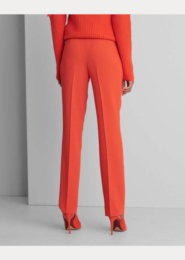 Ralph Lauren Carlina Crepe Cady Pant Oranžové | uQithlqX