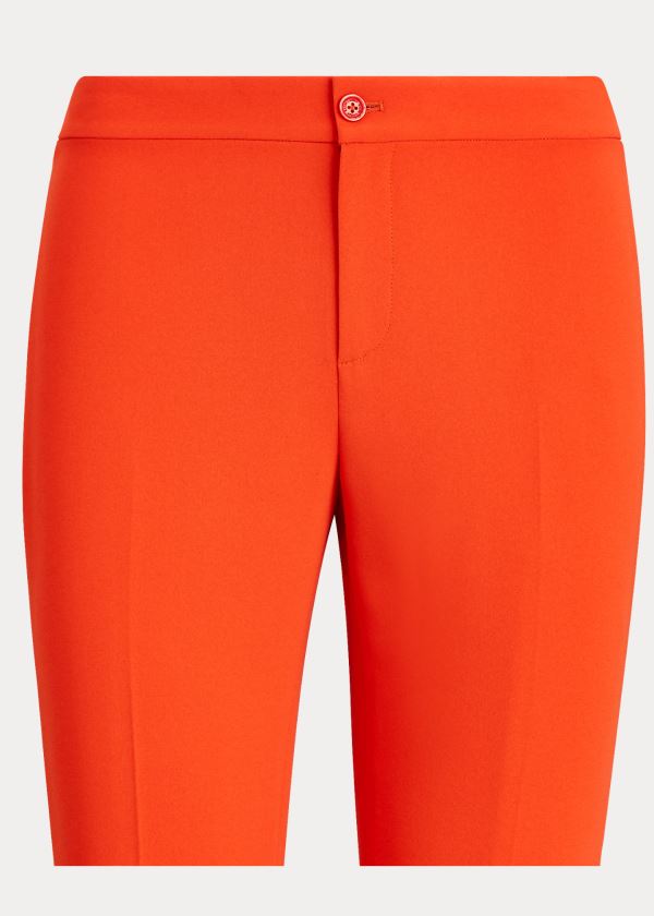 Ralph Lauren Carlina Crepe Cady Pant Oranžové | uQithlqX