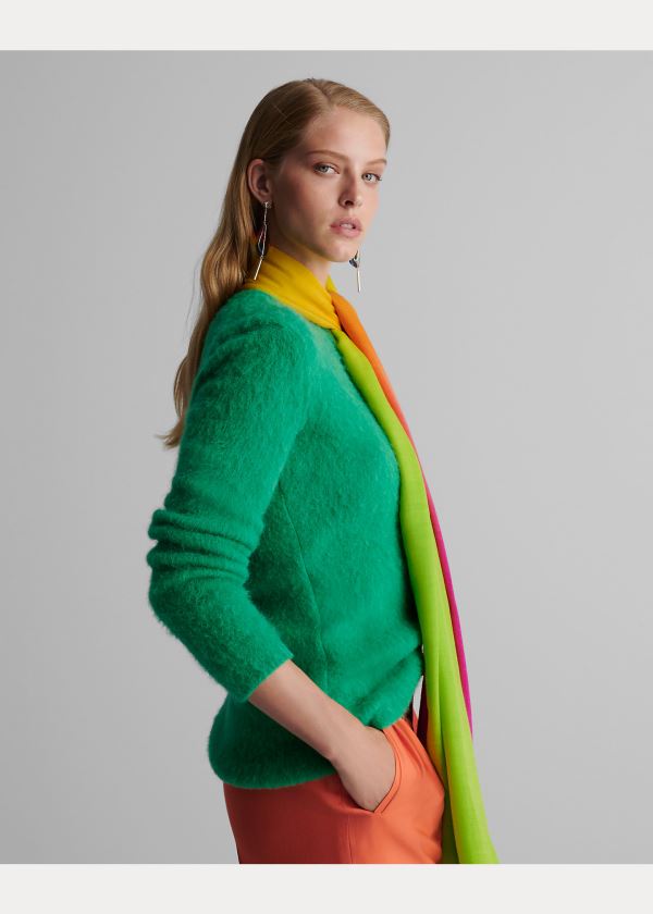 Ralph Lauren Cashmere-Blend Knit Svetrové Zelene | APAYpUHy