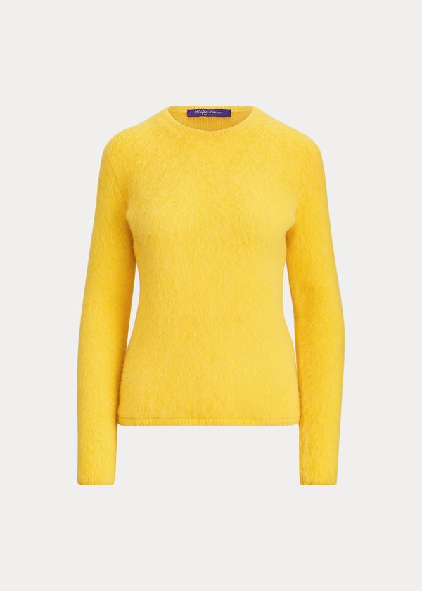 Ralph Lauren Cashmere-Blend Knit Svetrové Žluté | IEz7Z9Vv