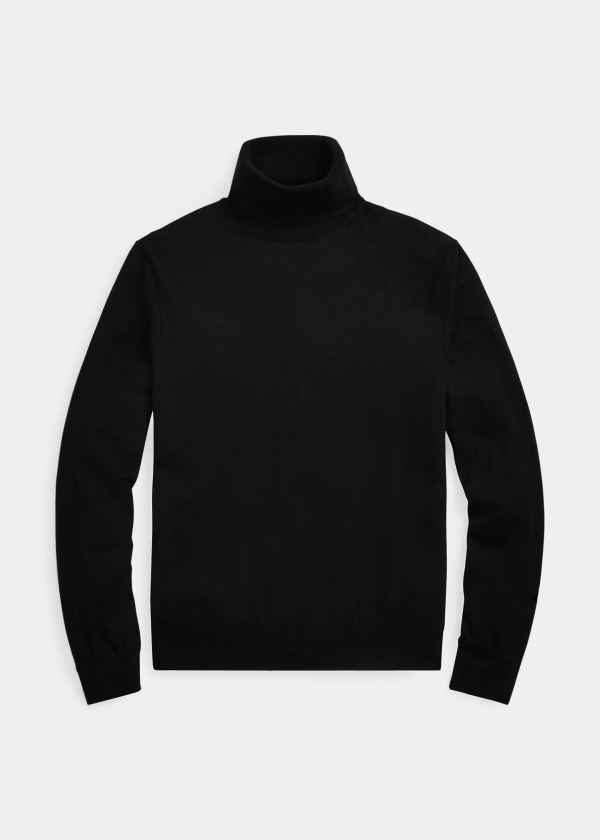 Ralph Lauren Cashmere Turtleneck Svetrové Černé | NC2aOdlW