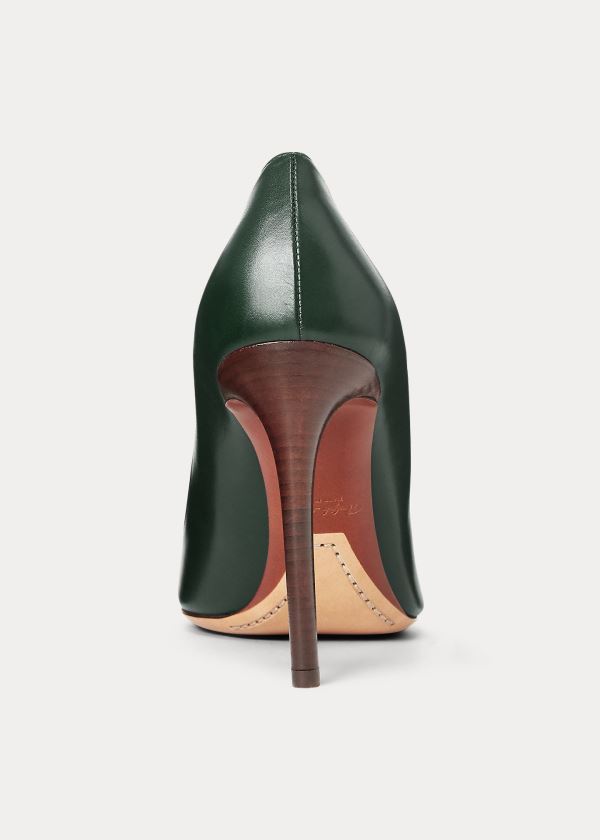 Ralph Lauren Celia Calfskin Pump Zelene | asiBdXY8