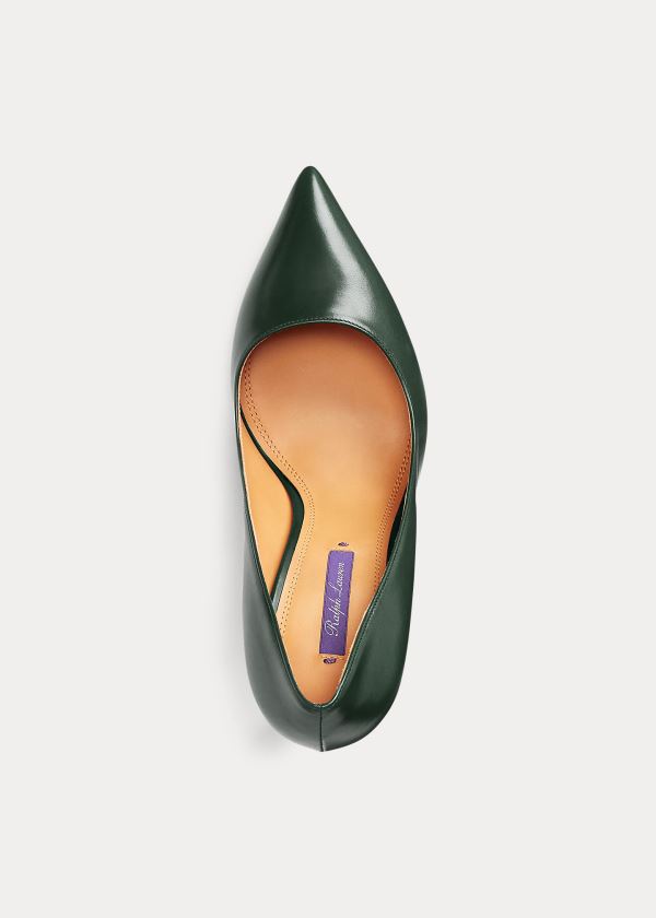 Ralph Lauren Celia Calfskin Pump Zelene | asiBdXY8