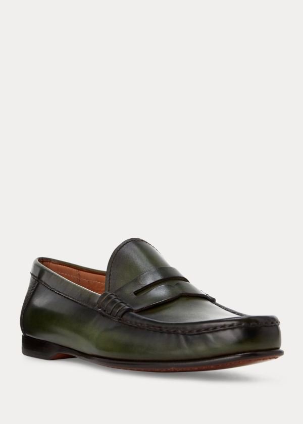 Ralph Lauren Chalmers Calfskin Penny Loafer Černé | 2ma5OpSV