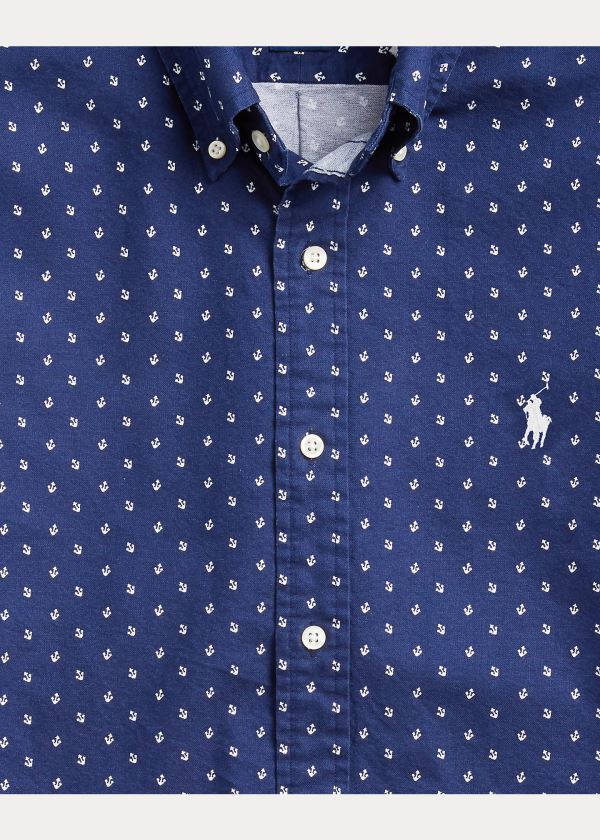 Ralph Lauren Classic Fit Anchor-Print Shirt Tmavě Blankyt Viacfarebný | MKT0L4kI