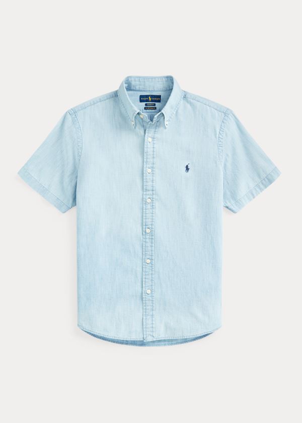 Ralph Lauren Classic Fit Chambray Shirt Blankyt Bílé | 6bHSo0gj