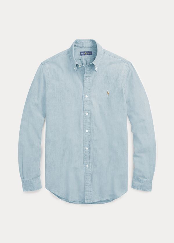 Ralph Lauren Classic Fit Chambray Shirt Světle Blankyt | FcxCWbKS