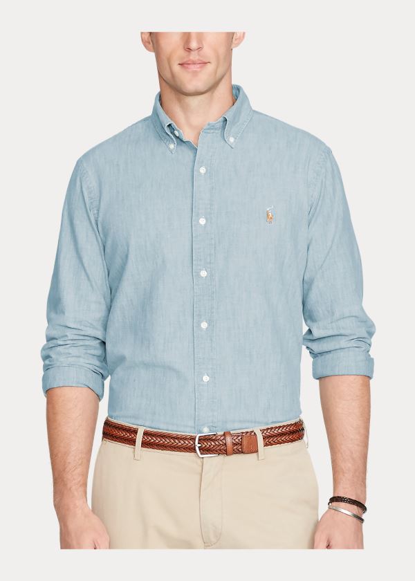 Ralph Lauren Classic Fit Chambray Shirt Světle Blankyt | FcxCWbKS