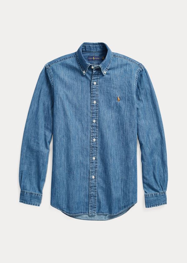 Ralph Lauren Classic Fit Denim Shirt Blankyt | Lph2s96N