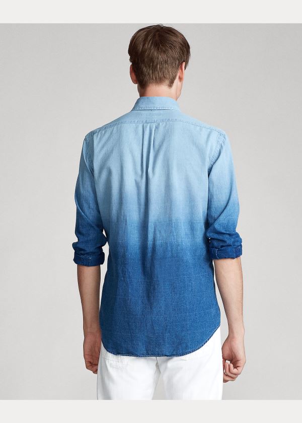 Ralph Lauren Classic Fit Dip-Dyed Shirt Blankyt | GjsNwUB0