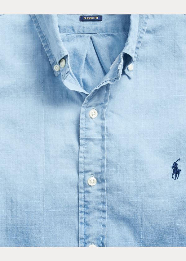 Ralph Lauren Classic Fit Dip-Dyed Shirt Blankyt | GjsNwUB0