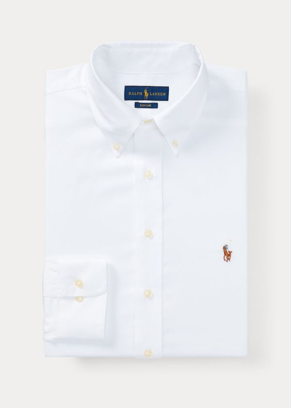 Ralph Lauren Classic Fit Easy-Care Shirt Bílé | 4lcFQt3U