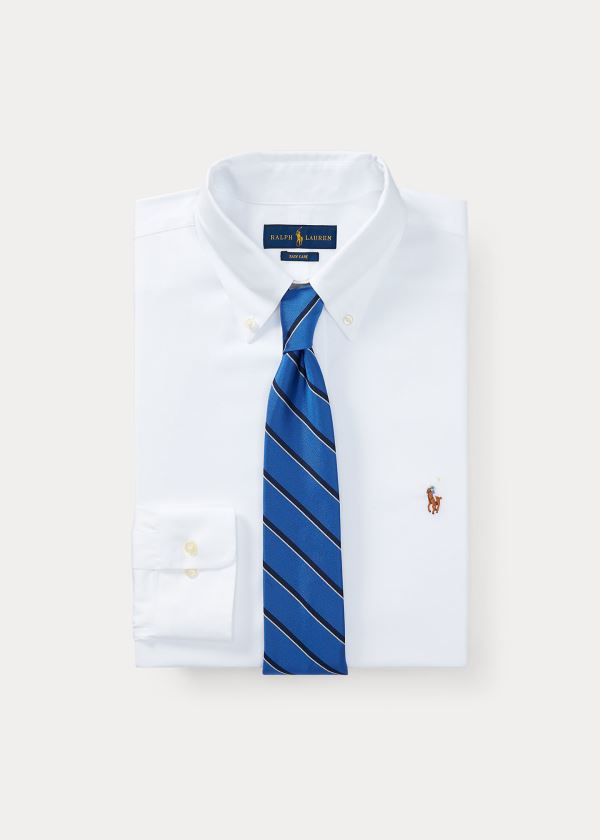 Ralph Lauren Classic Fit Easy-Care Shirt Bílé | 4lcFQt3U