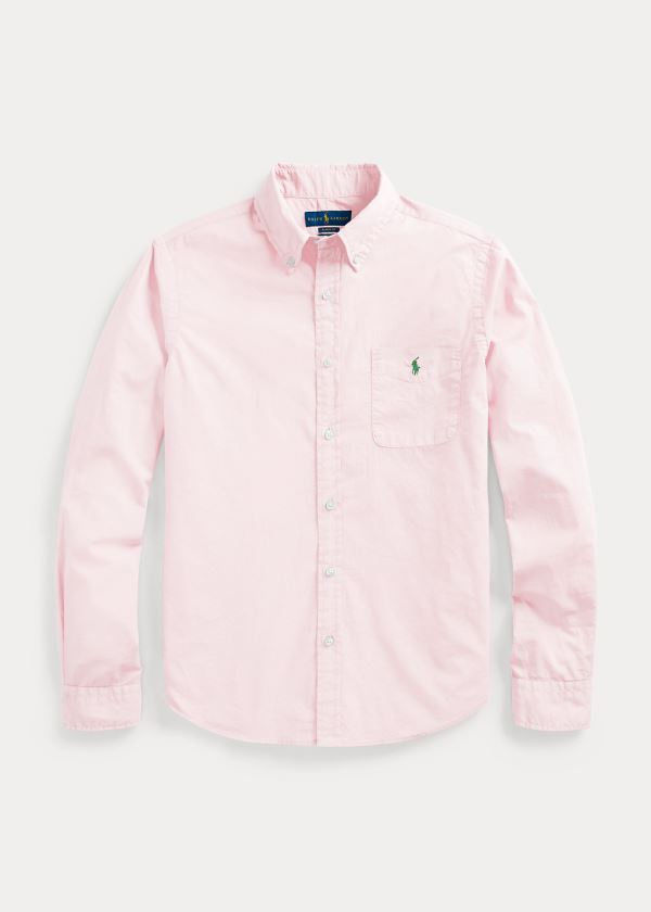 Ralph Lauren Classic Fit Garment-Dyed Shirt Růžové | mgCIYQ0Z