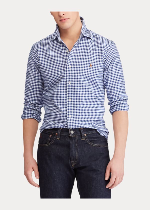 Ralph Lauren Classic Fit Gingham Shirt Blankyt Bílé | ZdOPdWKt