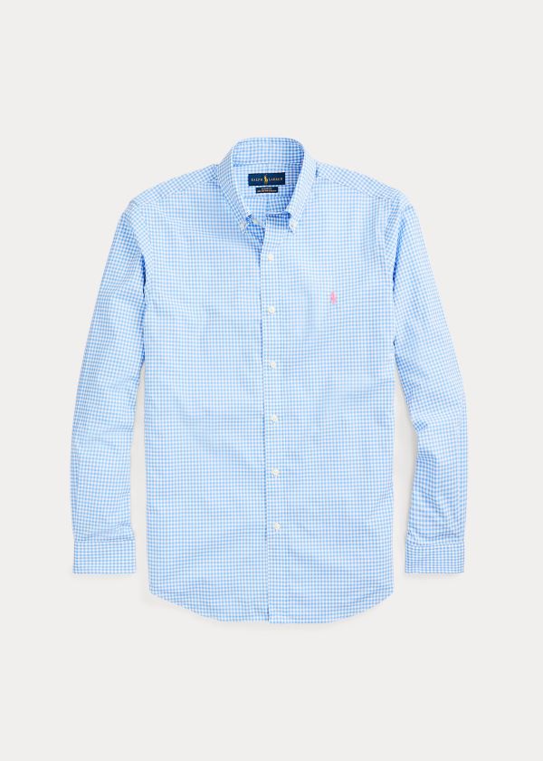 Ralph Lauren Classic Fit Gingham Shirt Světle Blankyt Bílé | bIqG4xqt