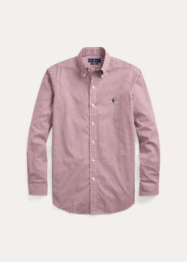 Ralph Lauren Classic Fit Gingham Shirt Vínové Bílé | YosikANp