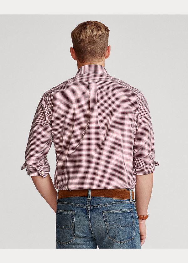 Ralph Lauren Classic Fit Gingham Shirt Vínové Bílé | YosikANp