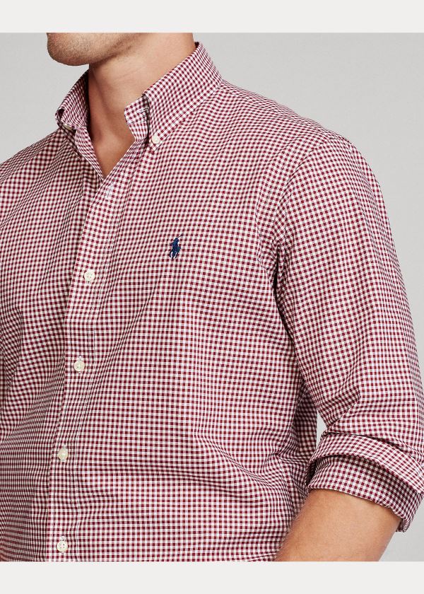 Ralph Lauren Classic Fit Gingham Shirt Vínové Bílé | YosikANp