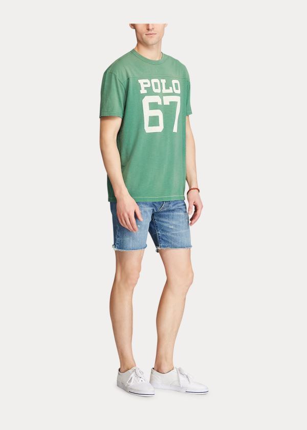 Ralph Lauren Classic Fit Graphic T-Shirt Zelene | 6PyPmaZF