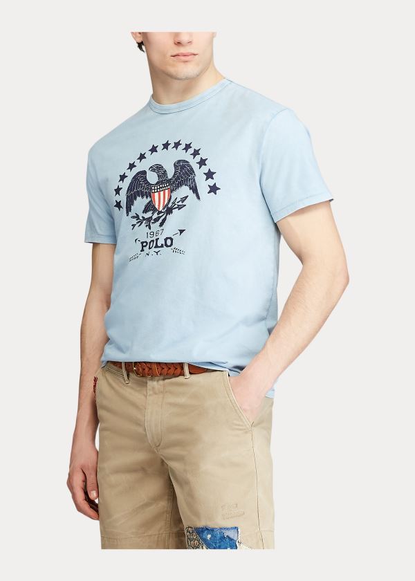 Ralph Lauren Classic Fit Graphic T-Shirt Blankyt | CuBn8Pgf