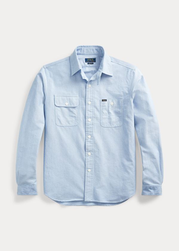 Ralph Lauren Classic Fit Oxford Workshirt Blankyt | B0VRlVqh